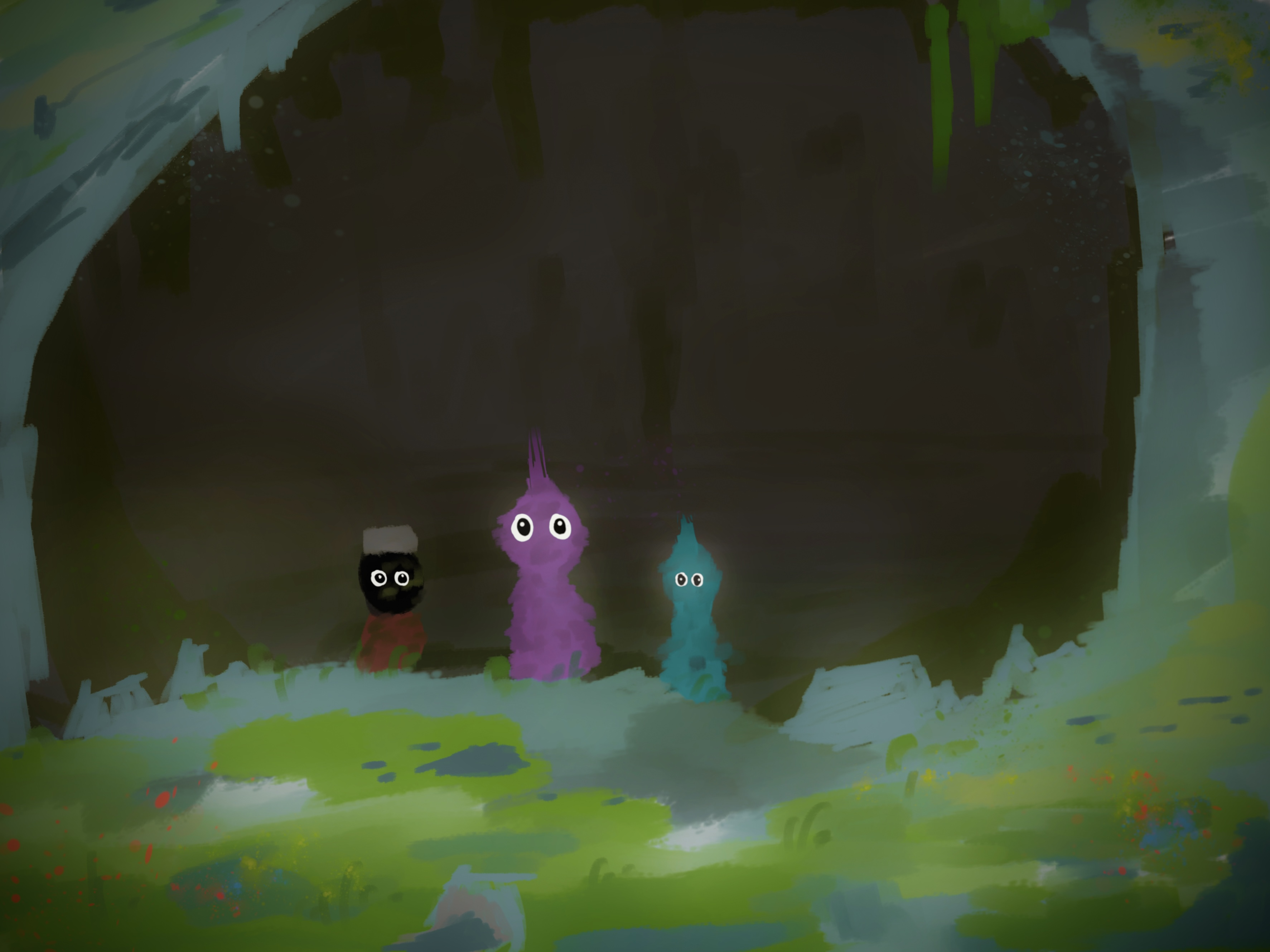 glitch abstract 3D render